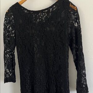 Chic Black Lace Dress
